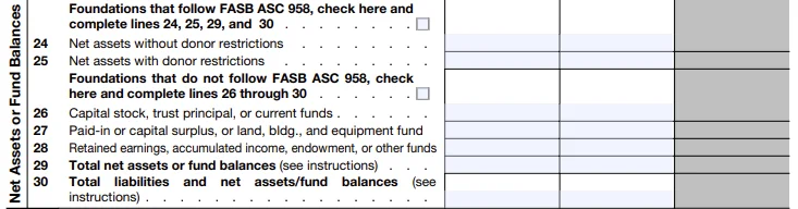 Net Assets or Fund Balances